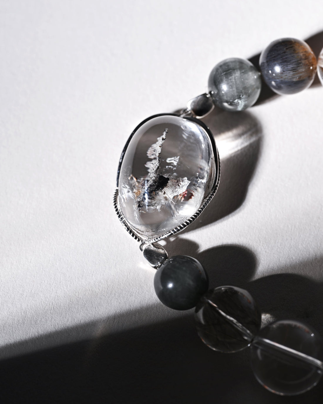 Bracelet: Coral & Slate